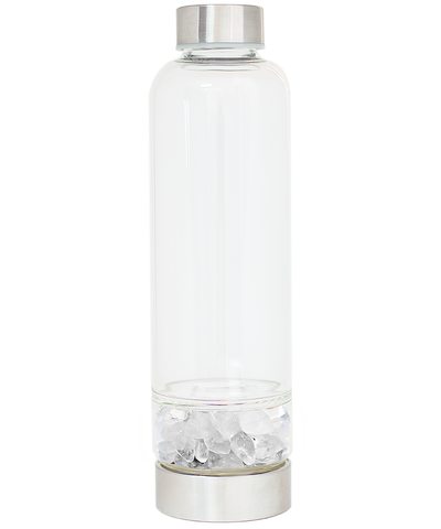 Botella Gem Water Cuarzo Cristal